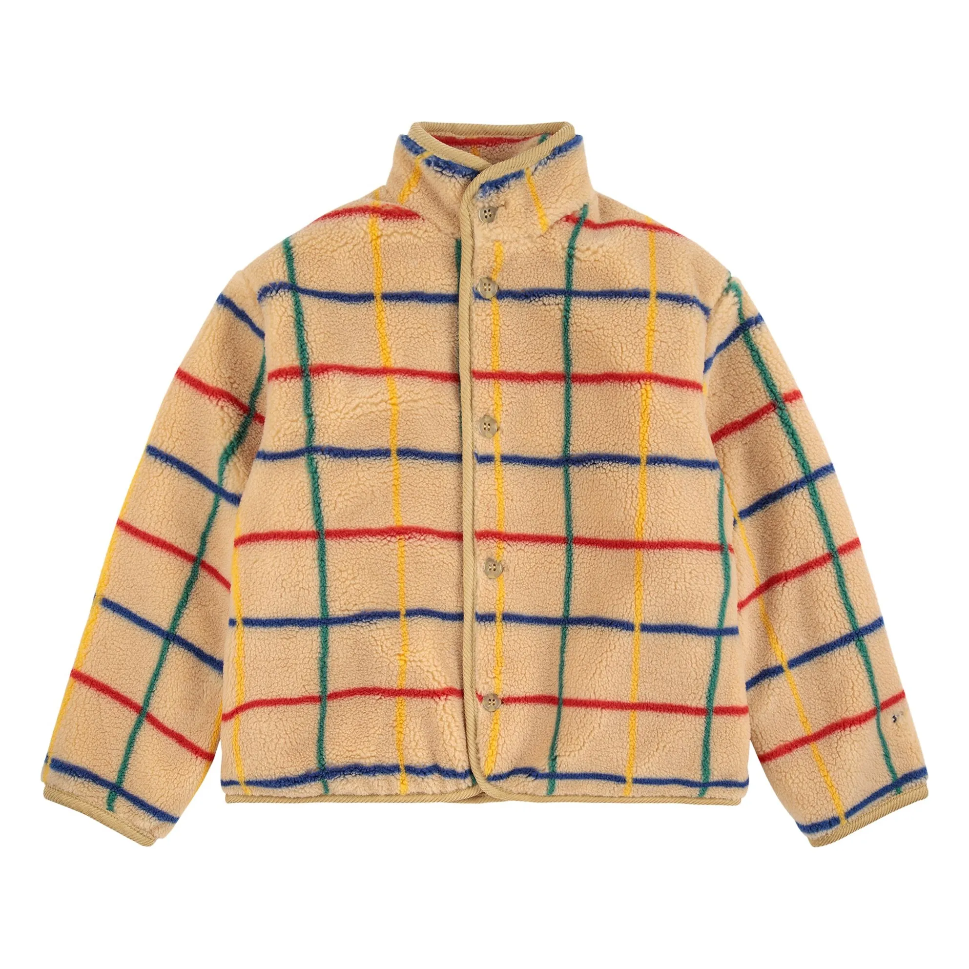 Bobo Choses Beige Recycled Fiber Sherpa Jacket