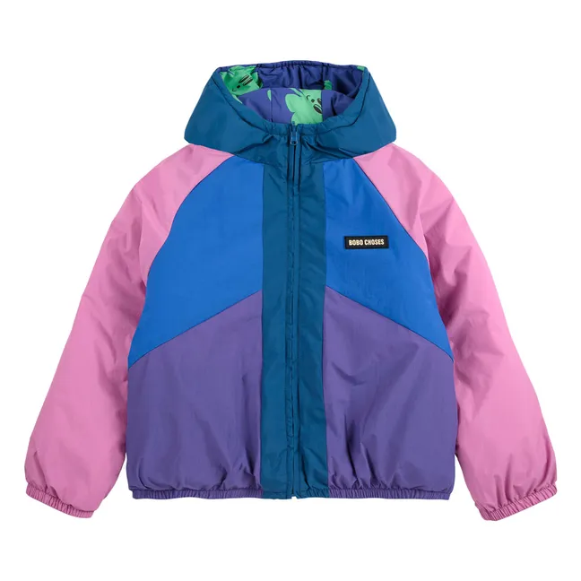 Wasserdichte Wendejacke Shamrocks Recycelte Fasern | Violett