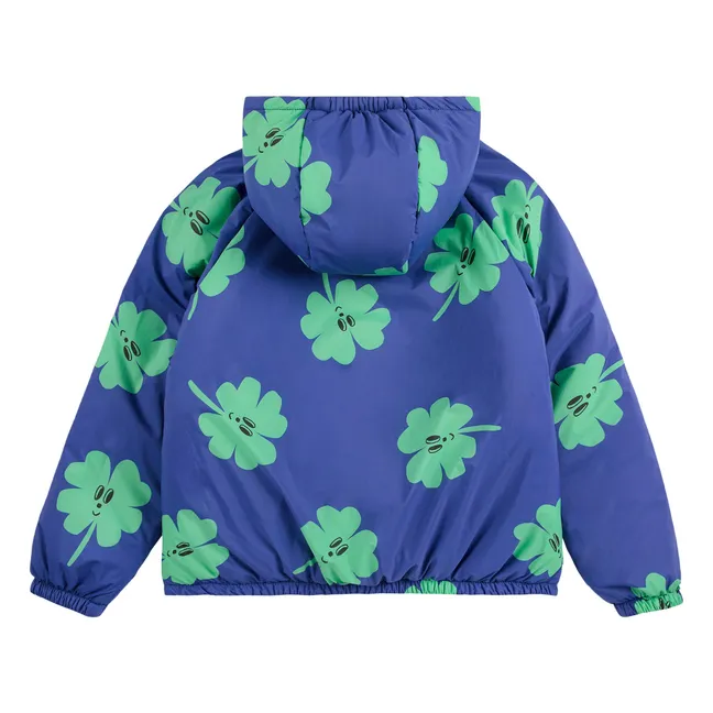 Veste Imperméable Réversible Trèfles Fibres Recyclées | Violet