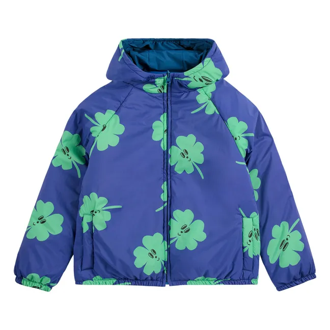 Veste Imperméable Réversible Trèfles Fibres Recyclées | Violet