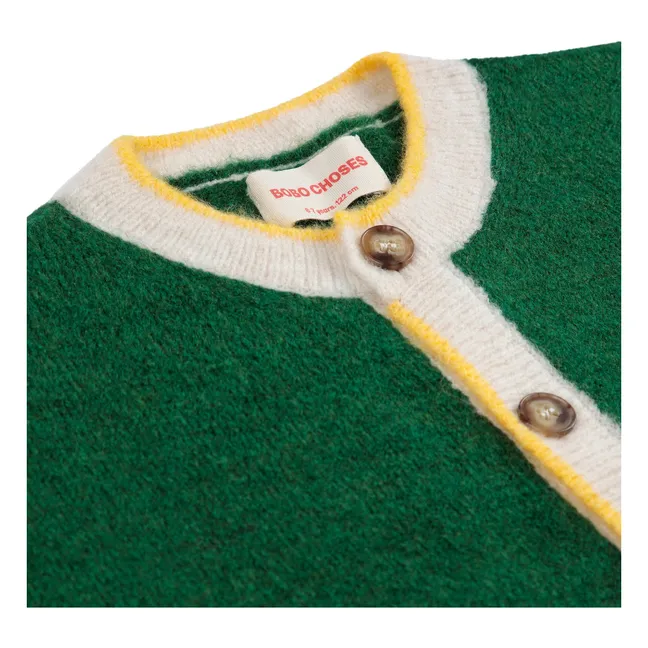 Gilet Jacquard Laine | Vert