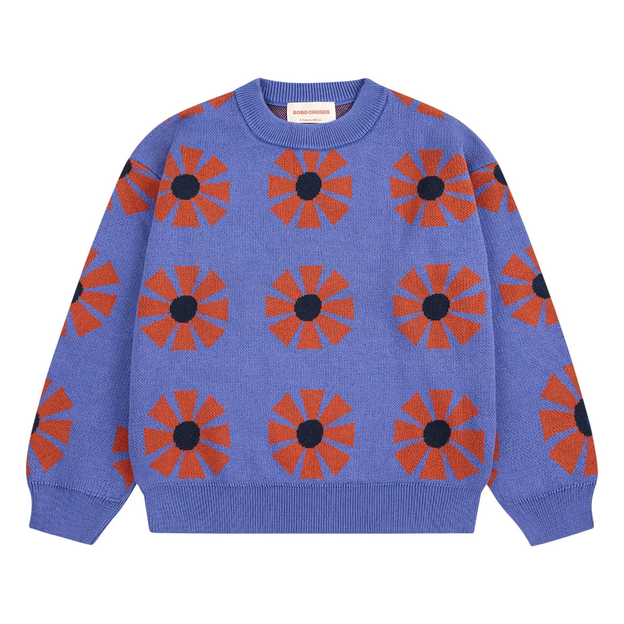 Bobo Choses Purple Kaleidoscope Organic Cotton Sweater