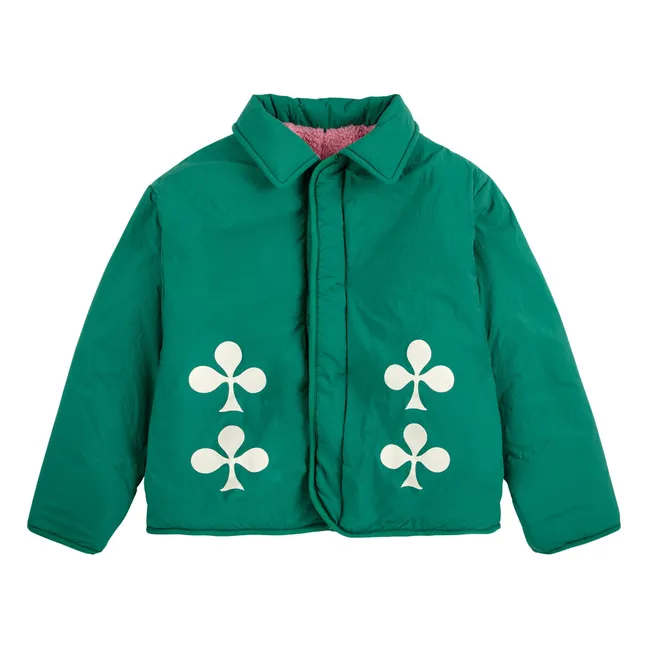 Veste Réversible Imperméable Fibres Recyclées | Vert