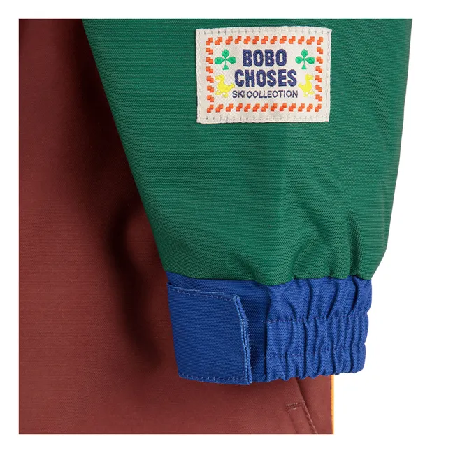 Colorblock Skijacke Recycelte Fasern | Blau