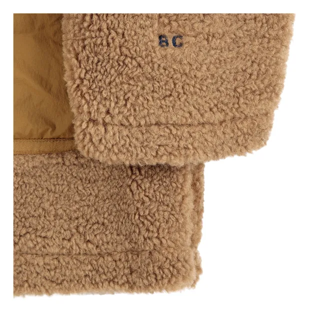 Manteau Façon Sherpa Fibres Recyclées | Marron