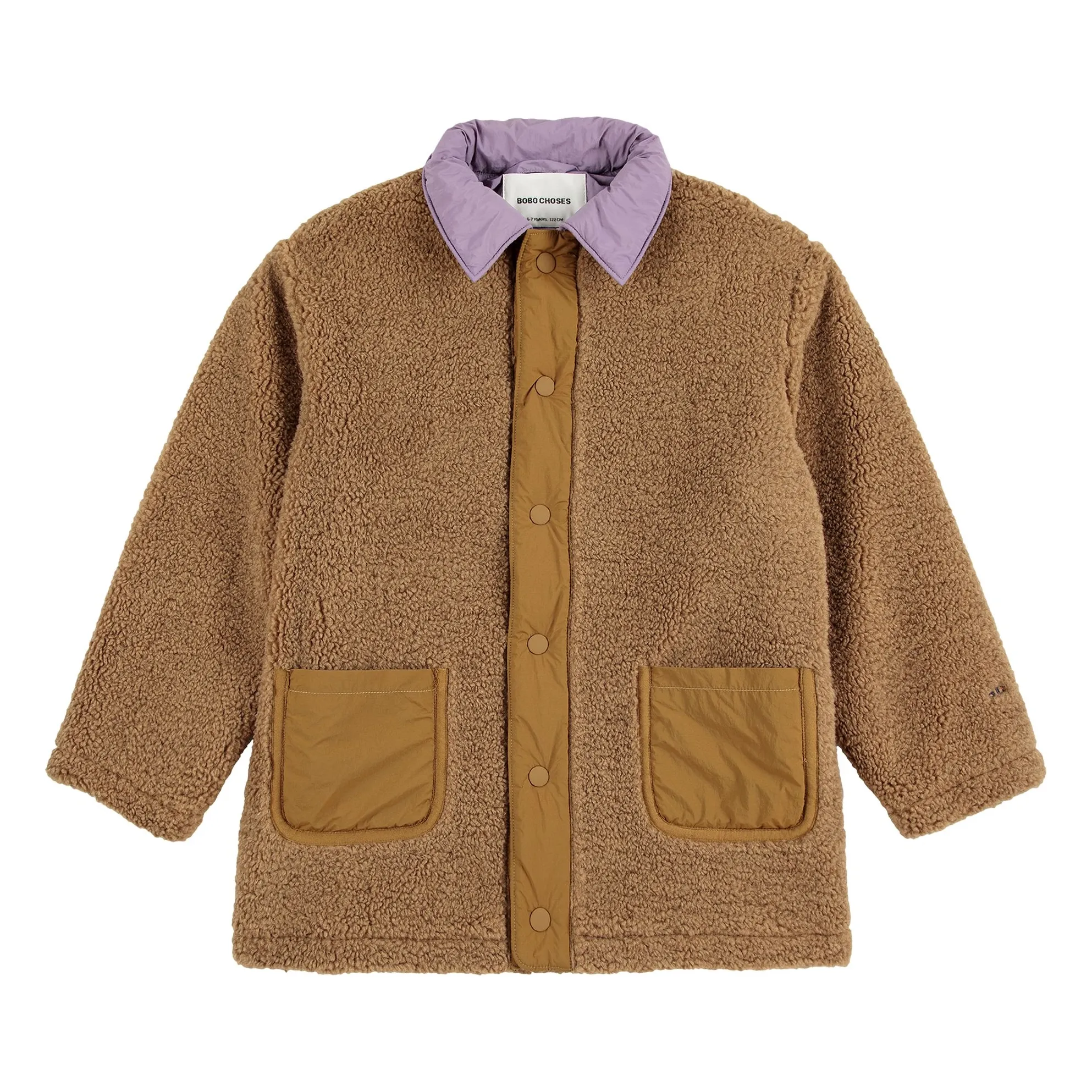 Bobo Choses Brown Recycled Fiber Sherpa Coat