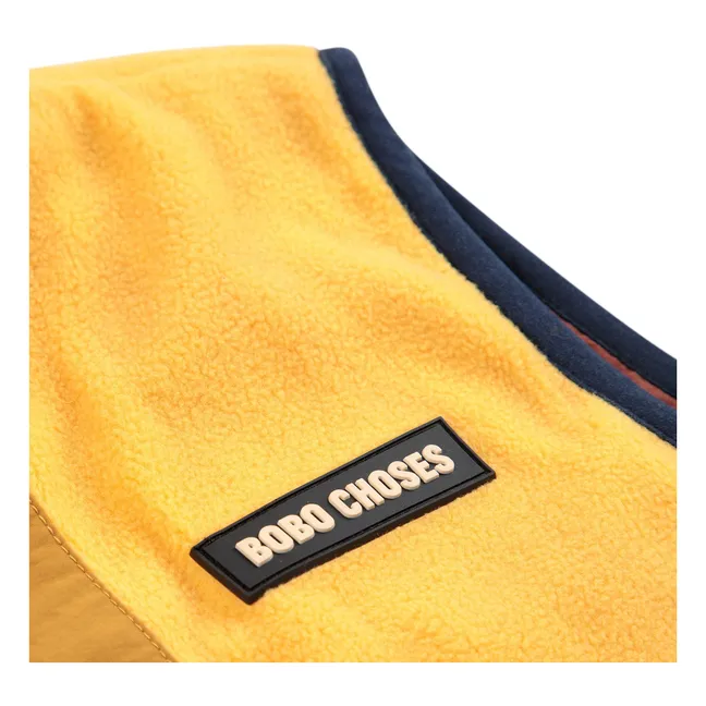 Veste Sans Manches Réversible Fibres Recyclées | Jaune