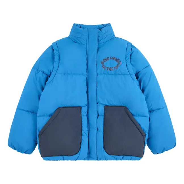 Doudoune Tic Tac Toe Fibres Recyclées | Bleu