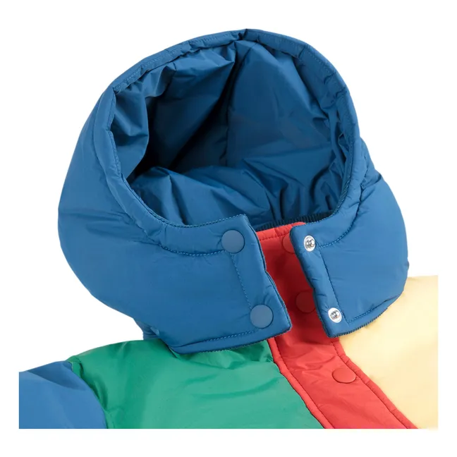 Doudoune Colorblock Fibres Recyclées | Bleu