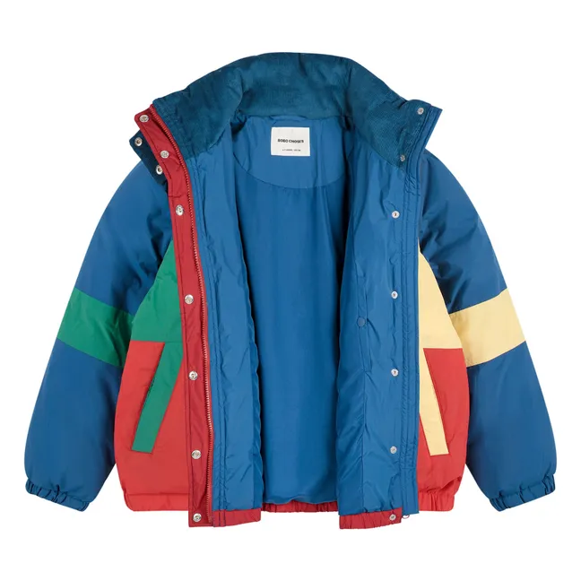 Doudoune Colorblock Fibres Recyclées | Bleu