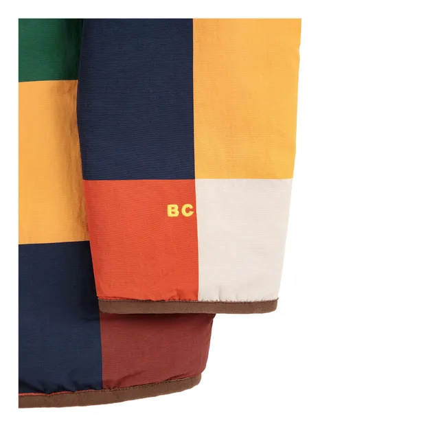 Wendbare Carreaux-Recyclingfaser-Jacke | Rot