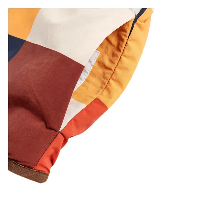 Chaqueta reversible de fibra reciclada Carreaux | Rojo