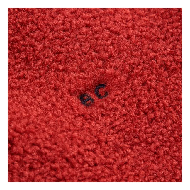 Chaqueta reversible de fibra reciclada Carreaux | Rojo