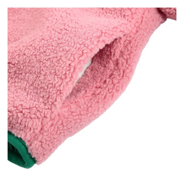 Wasserdichte Jacke aus recycelten Fasern, wendbar | Grün