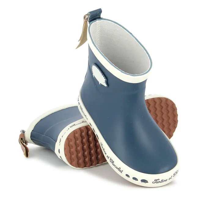 Welly Patch Rain Boots | Blue