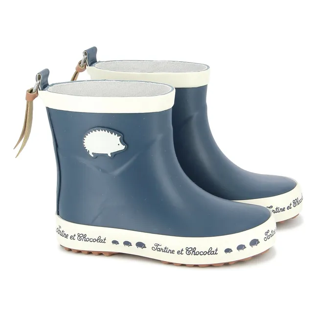 Welly Patch Rain Boots | Blue