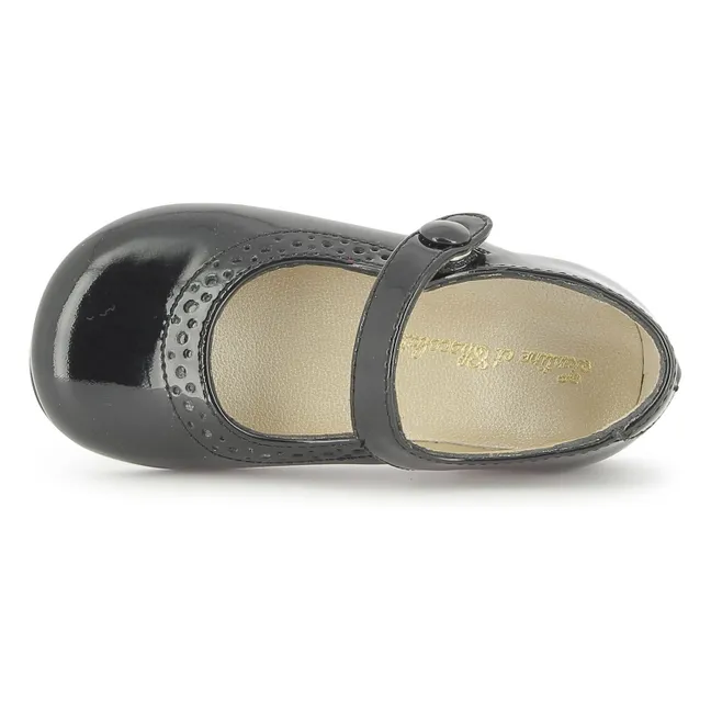 Ballerinas Glatt Perfo Patent | Navy