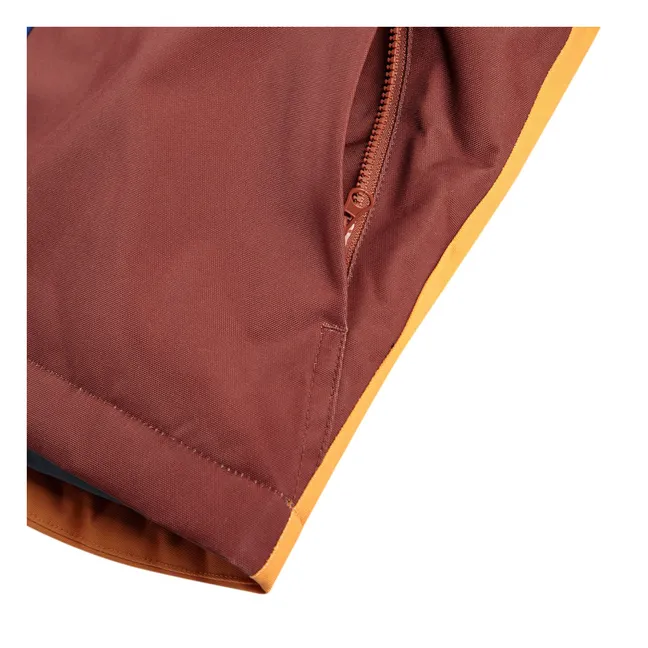 Colorblock Skijacke Recycelte Fasern | Blau