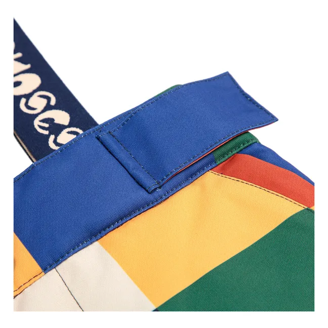 Pantalon de Ski Carreaux Fibres Recyclées | Bleu