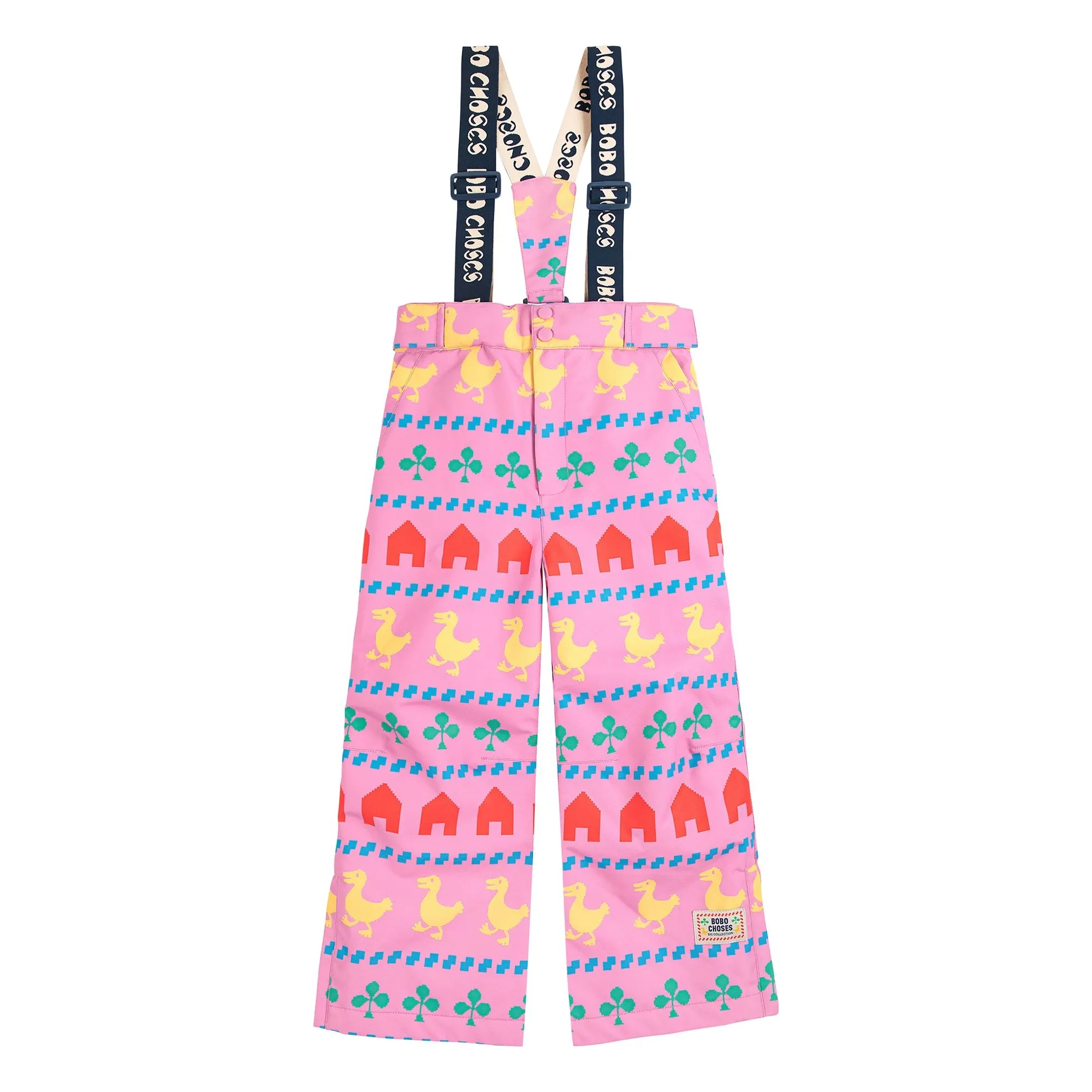 Bobo Choses Pink Recycled Fiber Ski Pants