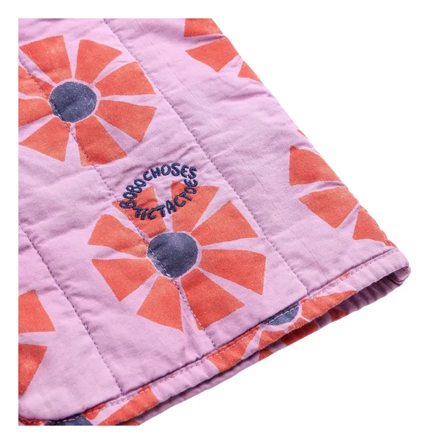 Chaqueta sin mangas Kaleidoscope de algodón orgánico | Lila