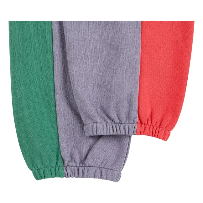 Jogger Colorblock Coton Bio | Mauve