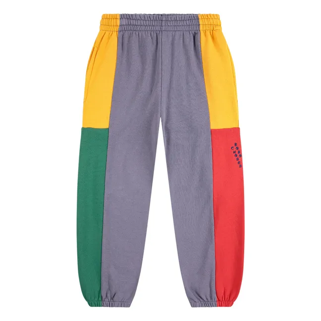 Jogger Colorblock Coton Bio | Mauve