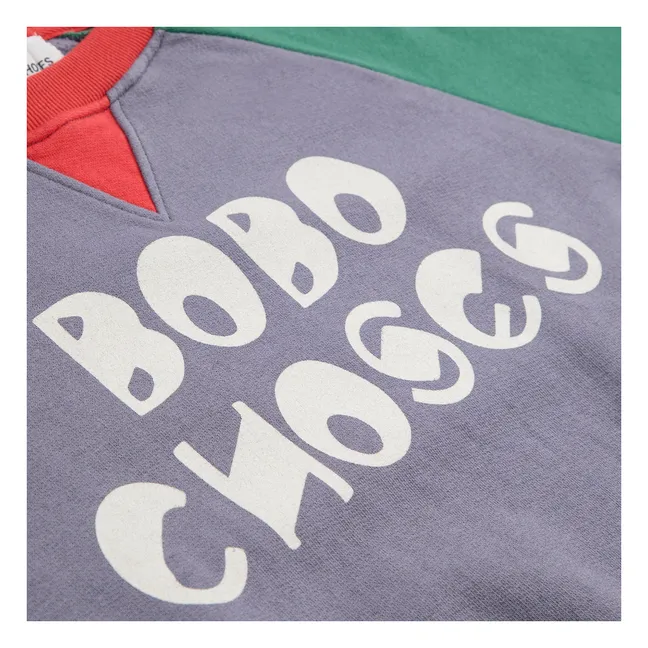 Colorblock Sweatshirt aus Bio-Baumwolle | Mauve