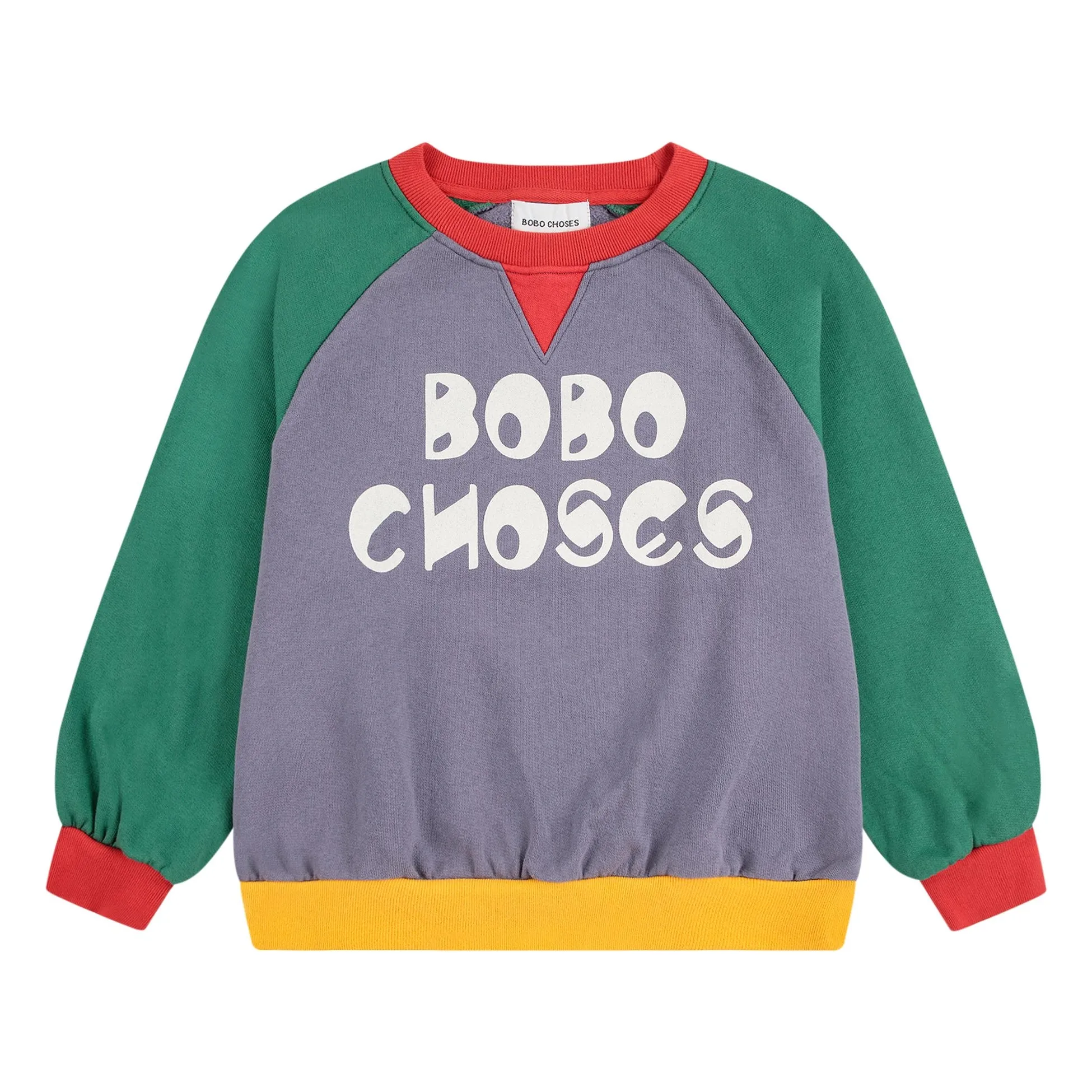 Bobo Choses Mauve Colorblock Organic Cotton Sweatshirt