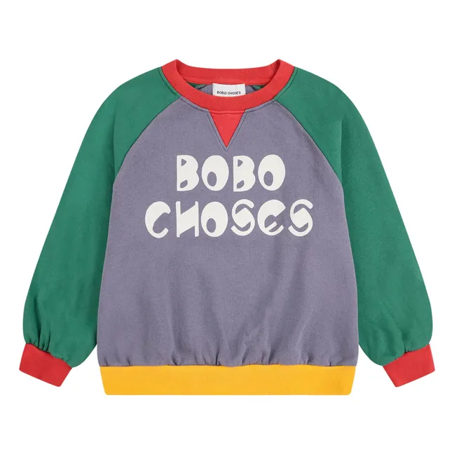 Colorblock Sweatshirt aus Bio-Baumwolle | Mauve