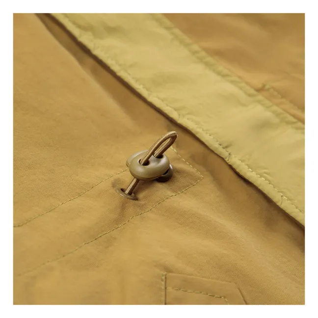 Tic Tac Toe Recycled Fiber Waterproof Jacket | Khaki