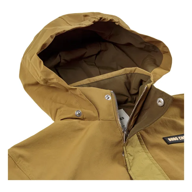 Veste Imperméable Tic Tac Toe Fibres Recyclées | Vert kaki