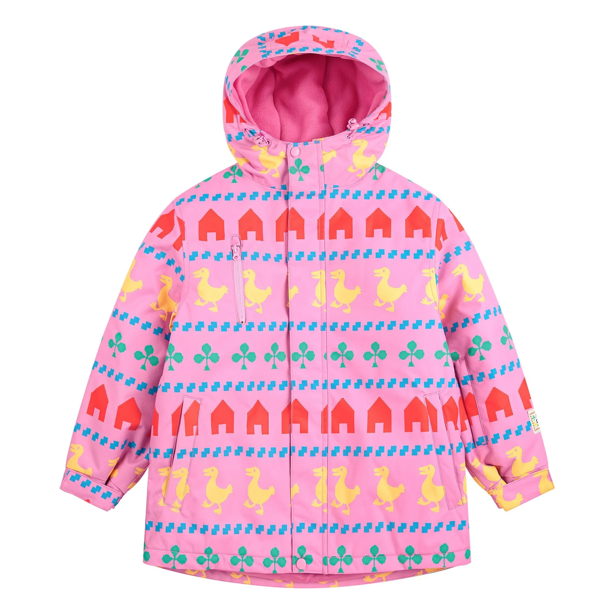 Bobo Choses Pink Ferme Recycled Fiber Ski Jacket