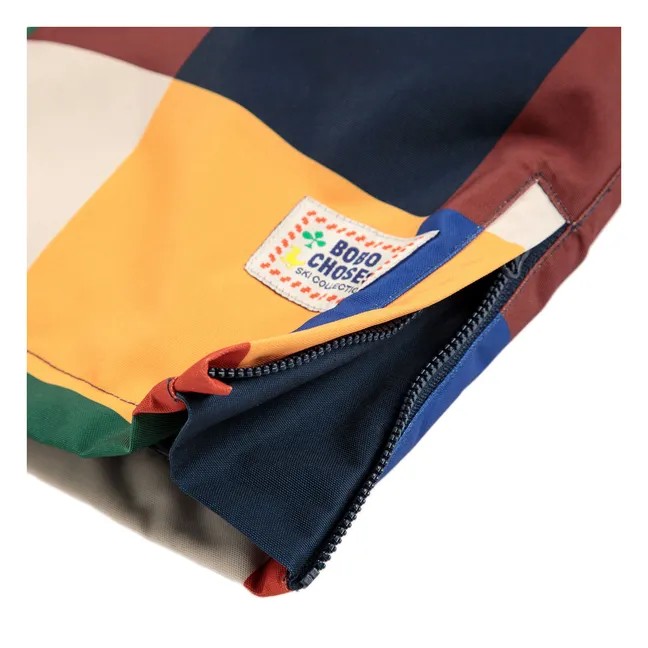 Pantalon de Ski Carreaux Fibres Recyclées | Bleu