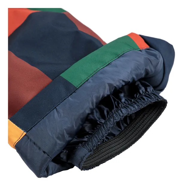 Pantalon de Ski Carreaux Fibres Recyclées | Bleu