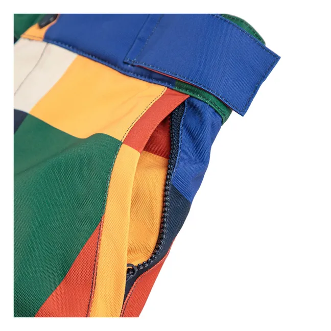 Pantalon de Ski Carreaux Fibres Recyclées | Bleu