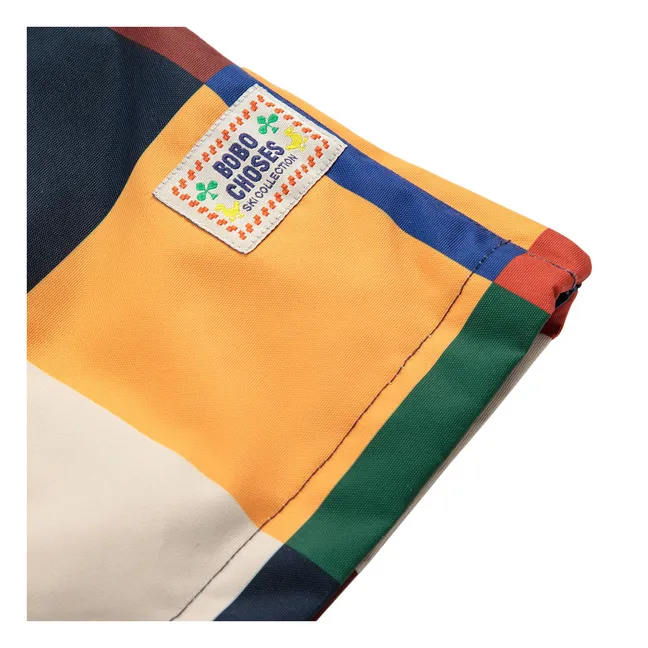 Pantalon de Ski Carreaux Fibres Recyclées | Bleu