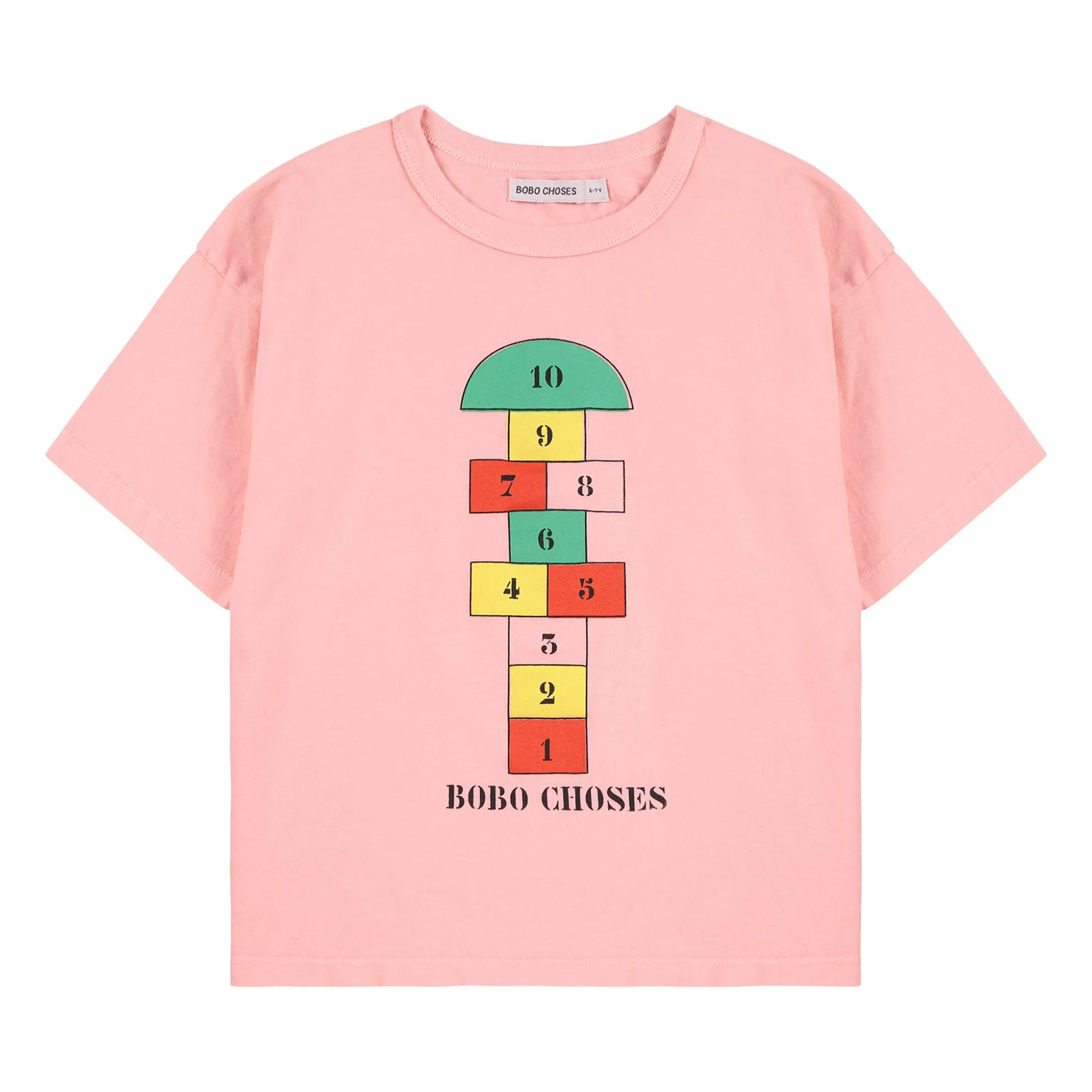Bobo Choses Pink Marelle Organic Cotton T-Shirt