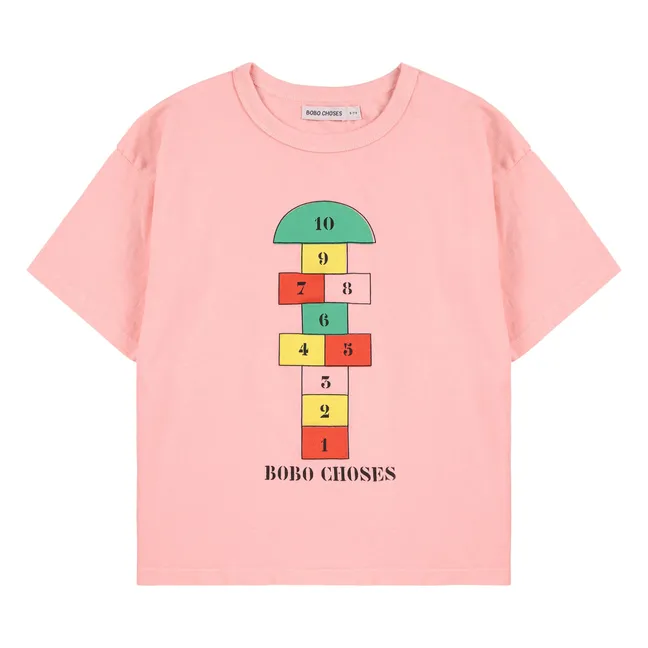Camiseta de algodón orgánico Marelle | Rosa