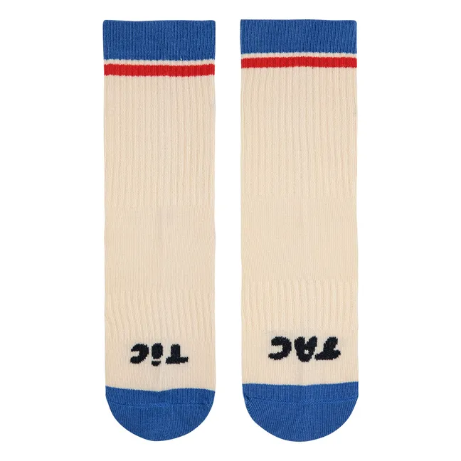 Tic Tac Socken aus Bio-Baumwolle | Beige