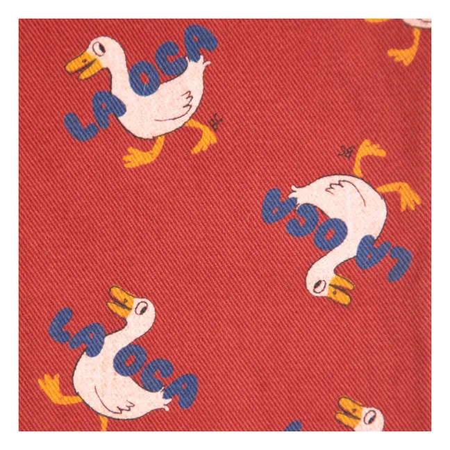 Pantalones de sarga de pato | Rojo