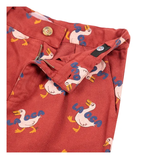 Duck Twill Pants | Red