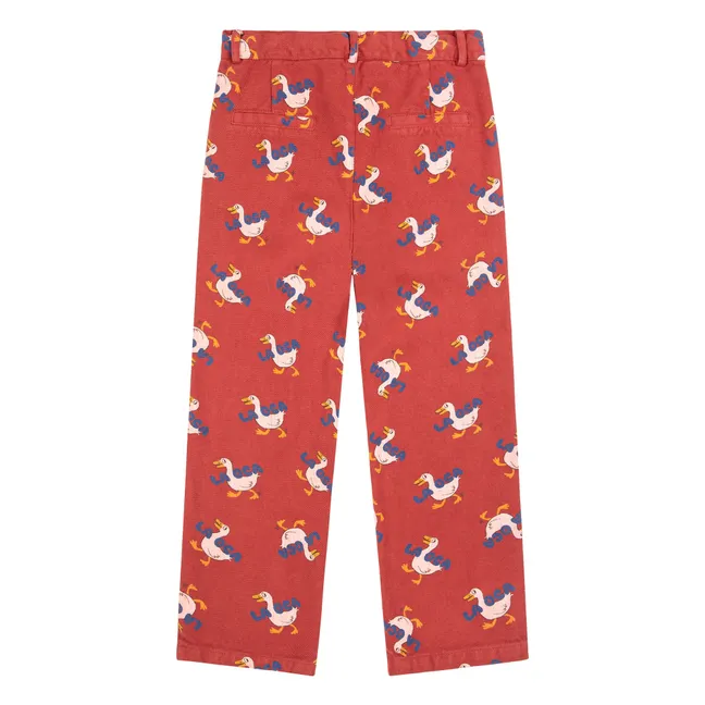 Duck Twill-Hose | Rot