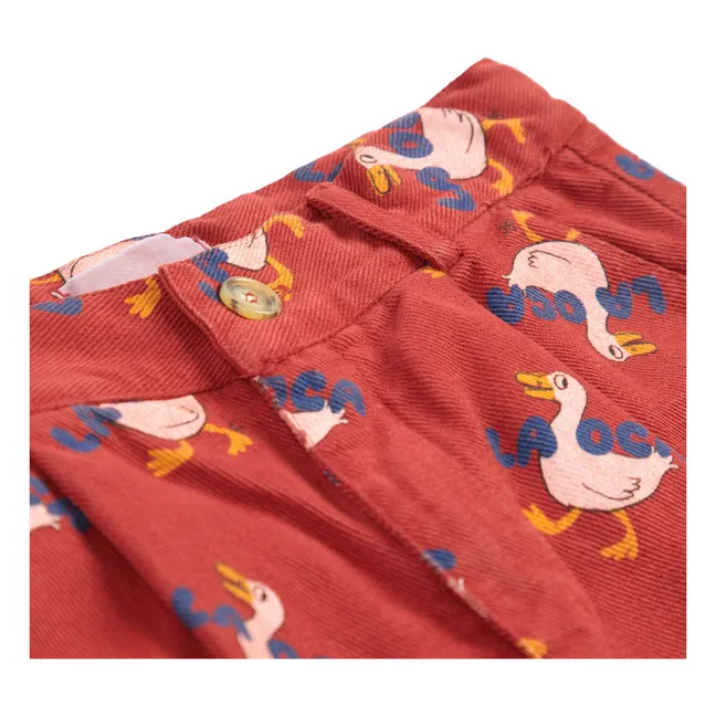 Duck Twill-Hose | Rot