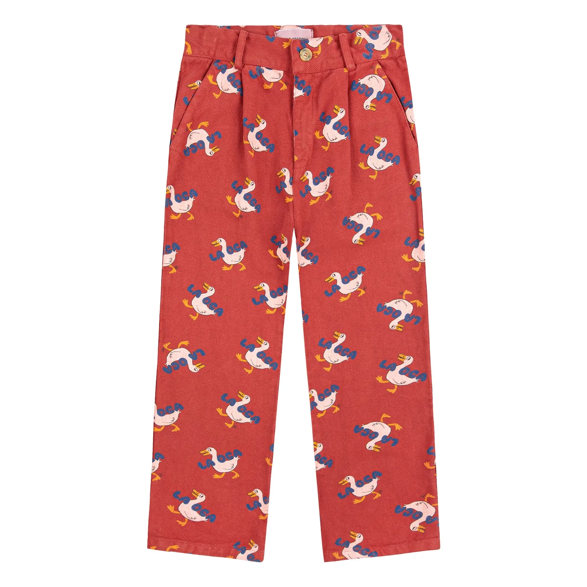 Bobo Choses Red Duck Twill Pants
