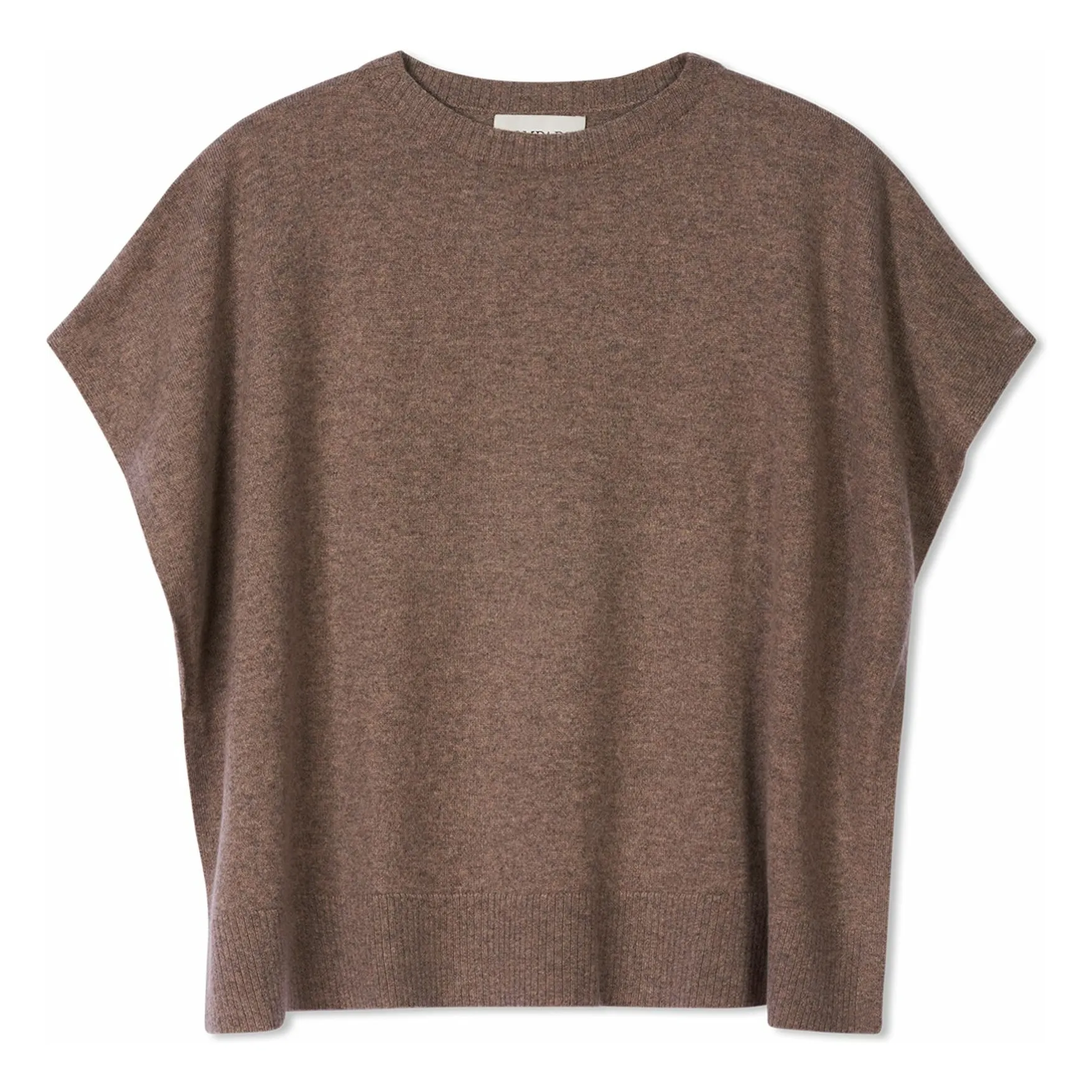 Bompard Women's Beige Cashmere Boatneck Poncho