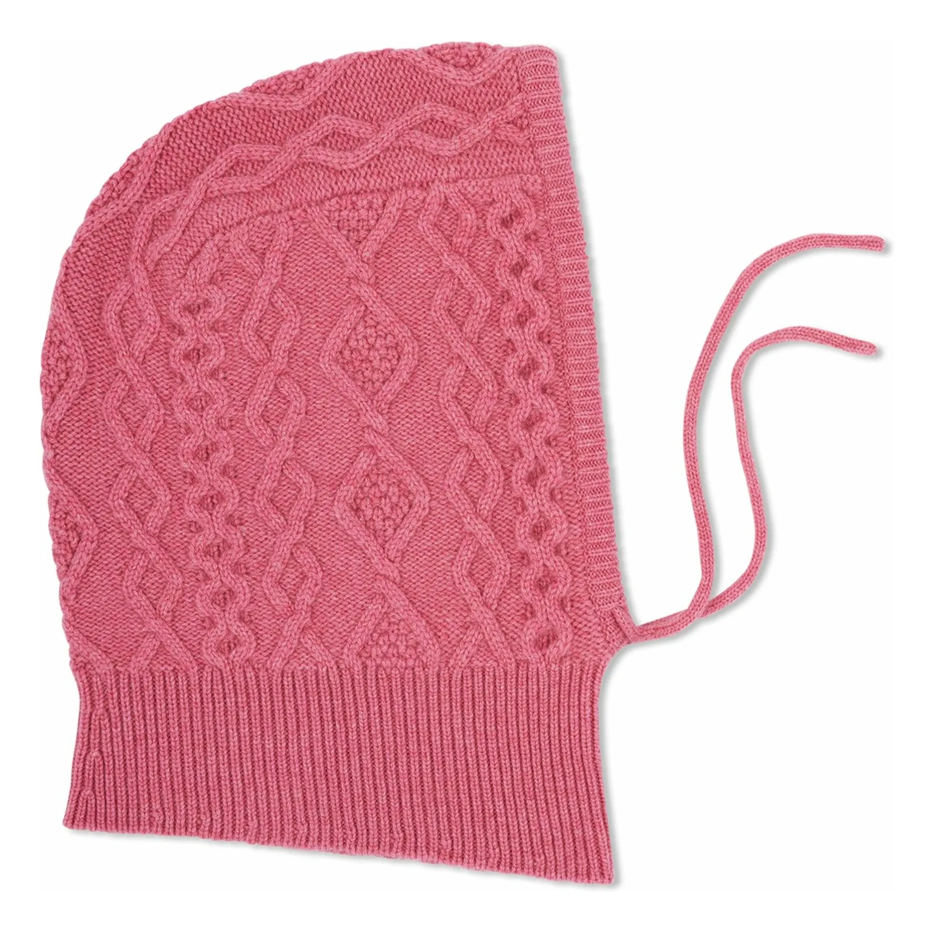 Bompard Candy Pink Cashmere Twisted Balaclava