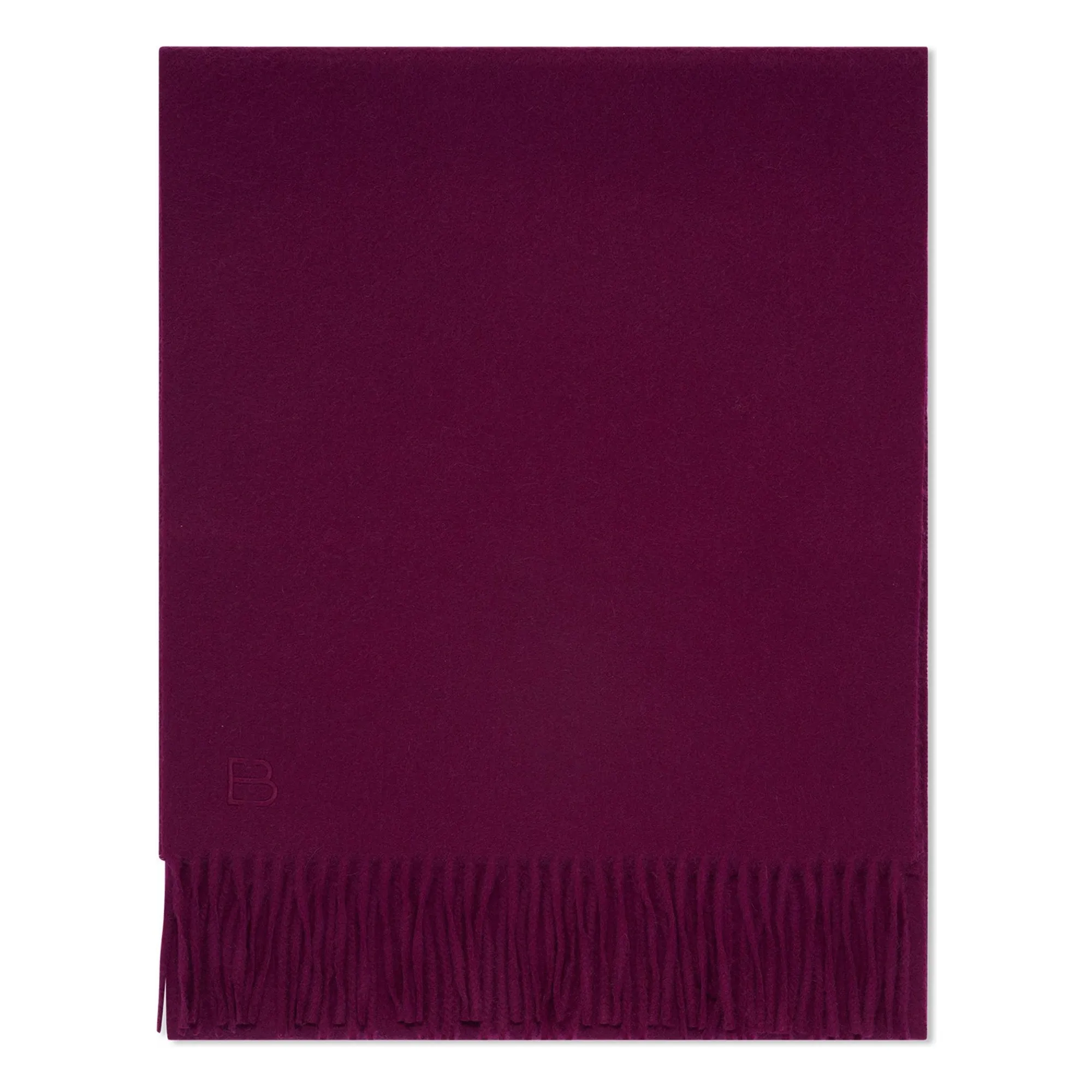 Bompard Unisex Plum Classic Eb Cashmere Scarf