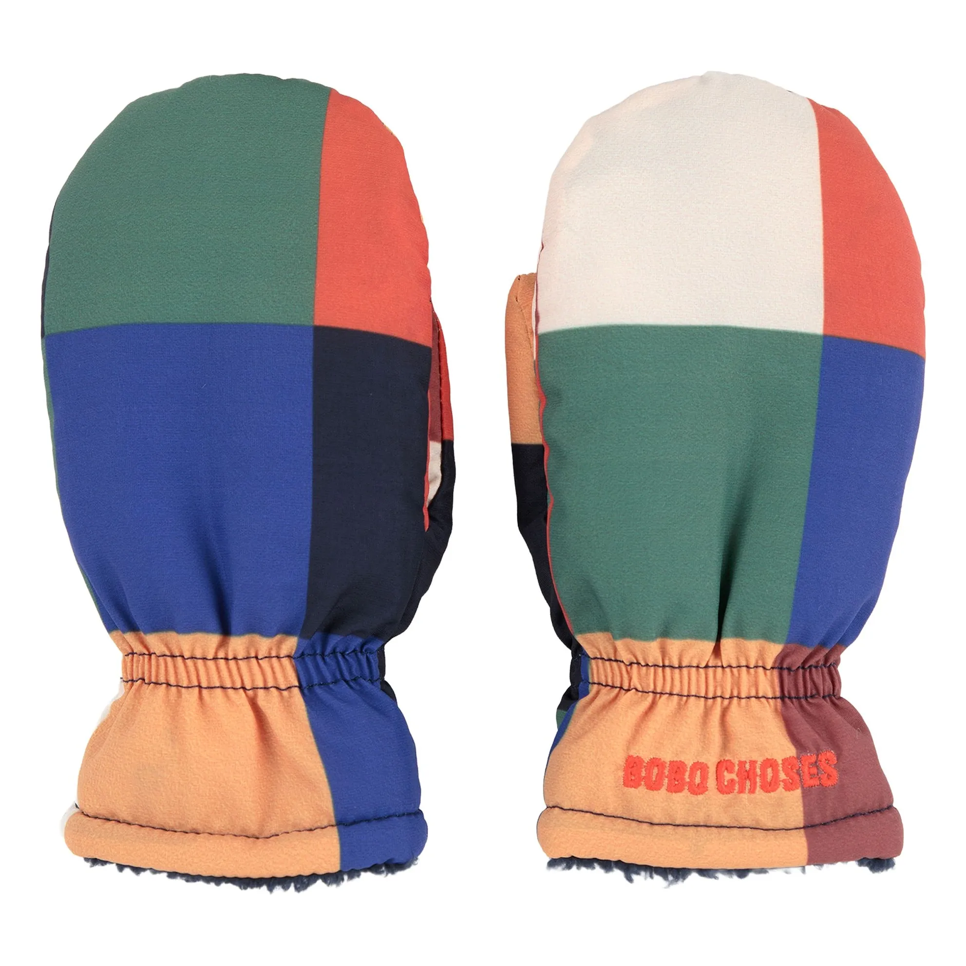 Bobo Choses Brown Carreaux Mittens