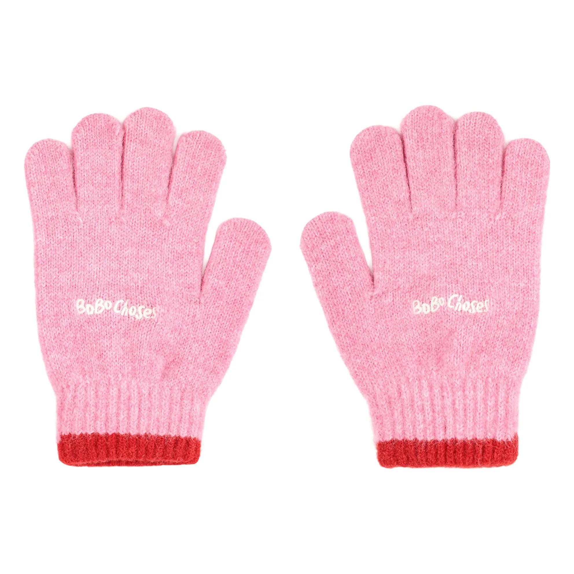 Bobo Choses Pink Bobo Recycled Fiber Gloves